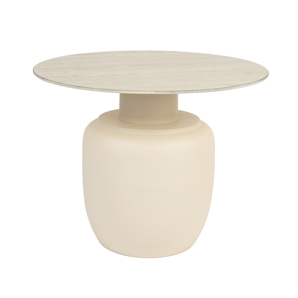 Quiet Object Masa laterala bej din ceramica 60 cm Karula High Quiet Object