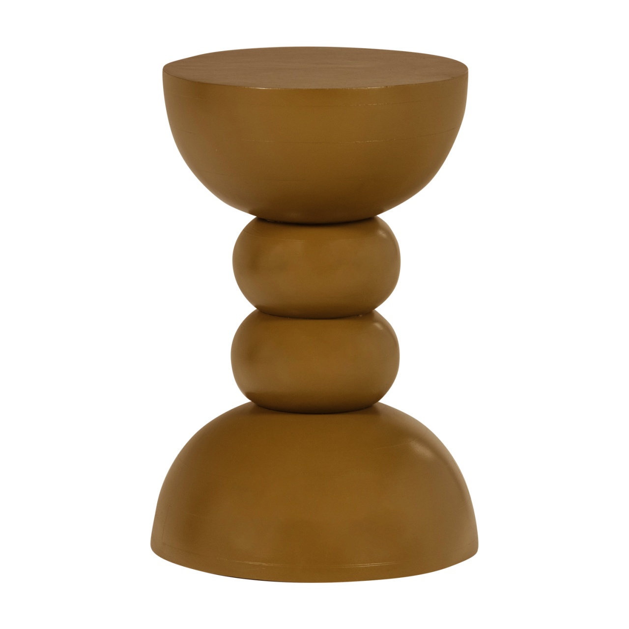 Accent Tables Masa laterala galben miere din lemn 35 cm Miel Woood