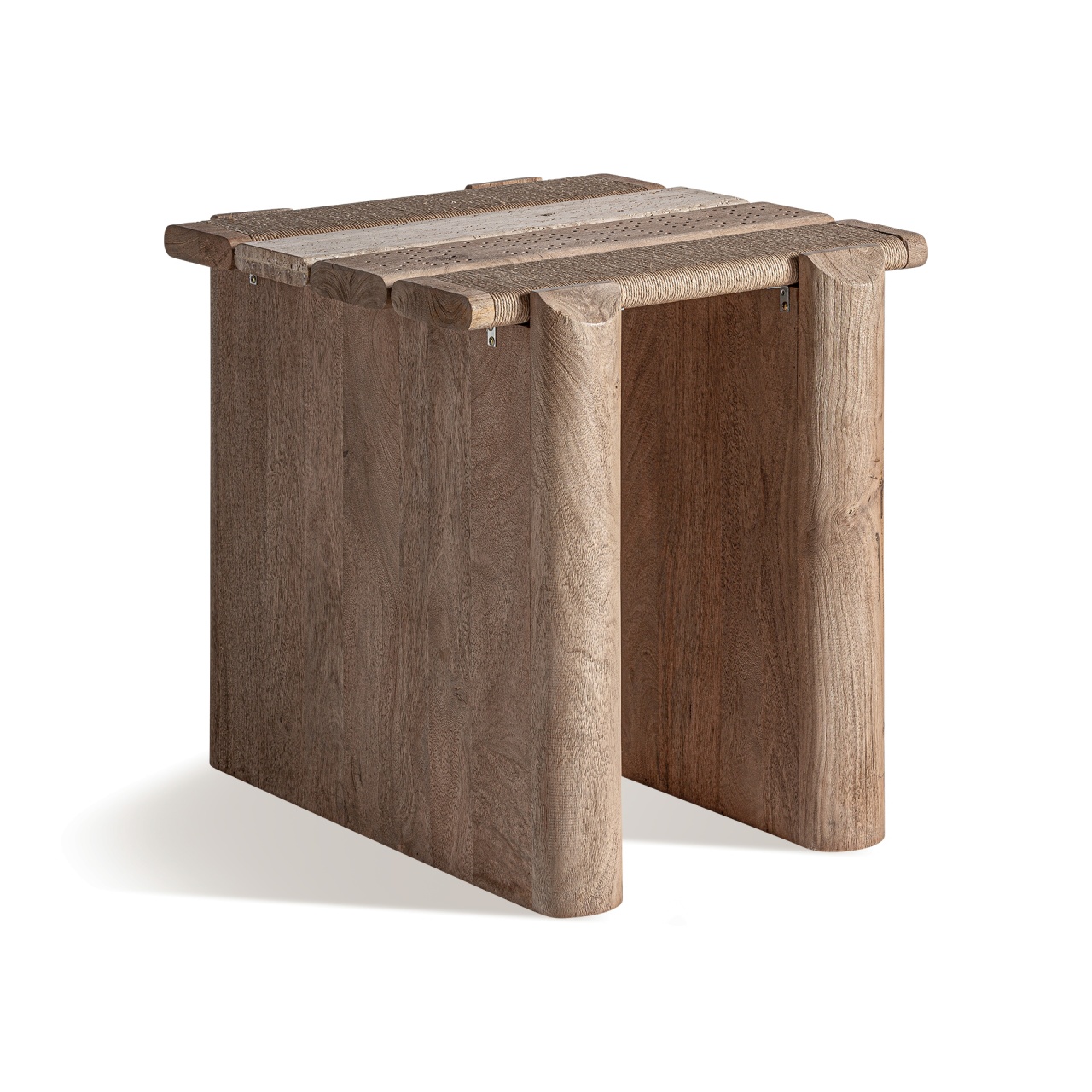 Accent Tables Masa laterala maro din lemn 62x73 cm Jacquard Vical Home