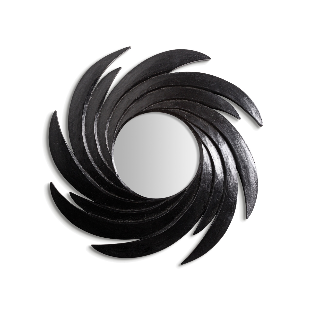 hol Oglinda asimetrica neagra din sticla 40x40 cm Asp Vical Home