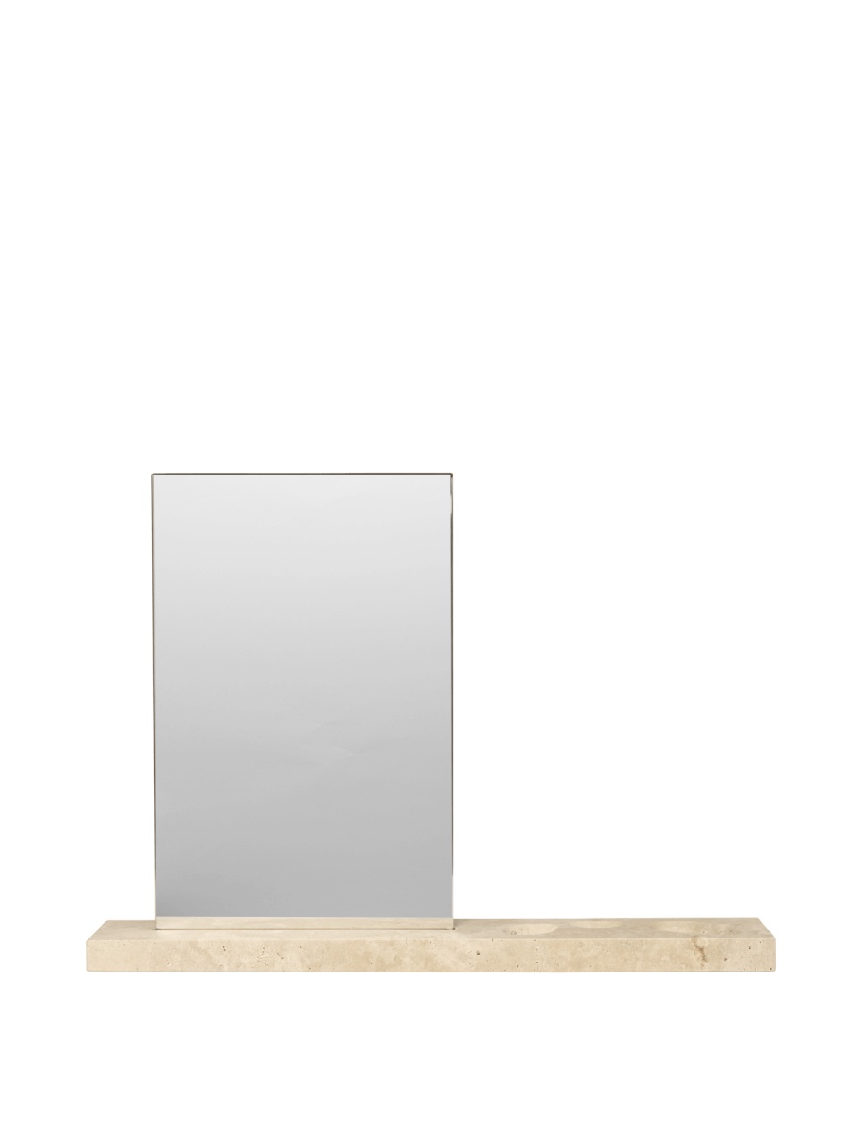 Mirrors Oglinda de masa dreptunghiulara crem din piatra 32x45 cm Caseta Ferm Living