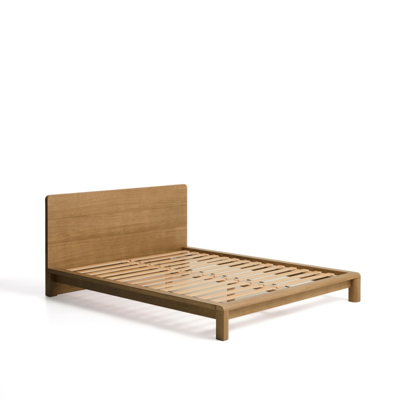 kave taburetes Pat maro din lemn 180x200 cm Arelida Kave Home