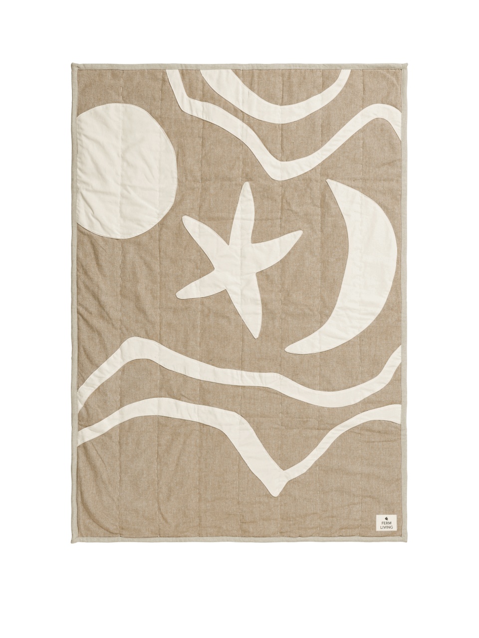 Linens & Bedding Pled matlasat maro/crem casmir din bumbac 80x120 cm Kove Ferm Living