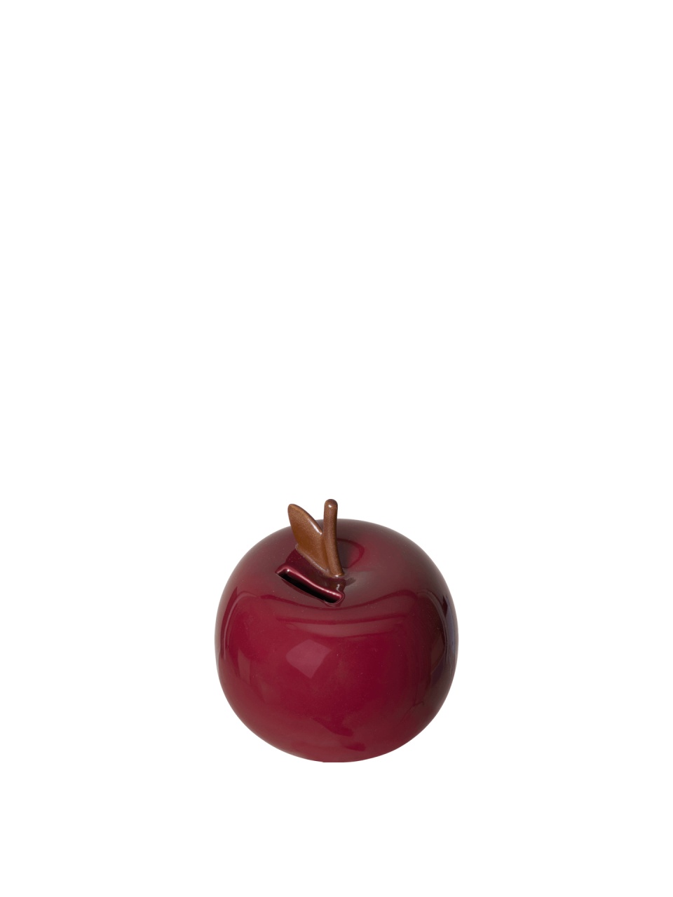Pusculita rosie din ceramica 13 cm Apple Ferm Living