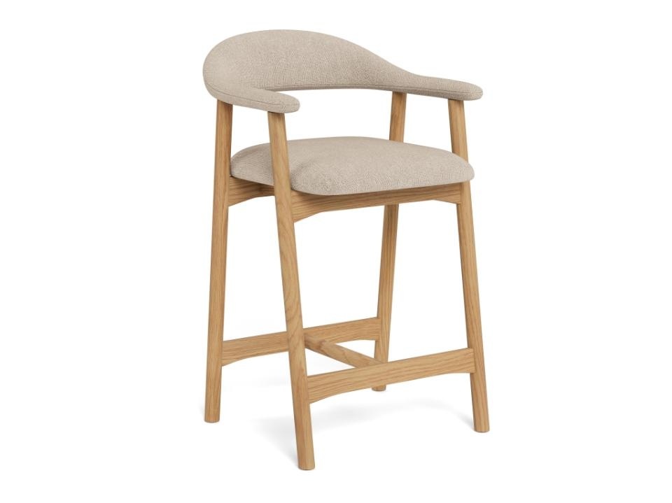 Chairs Scaun bar bej nisipiu din textil Addi Actona Company