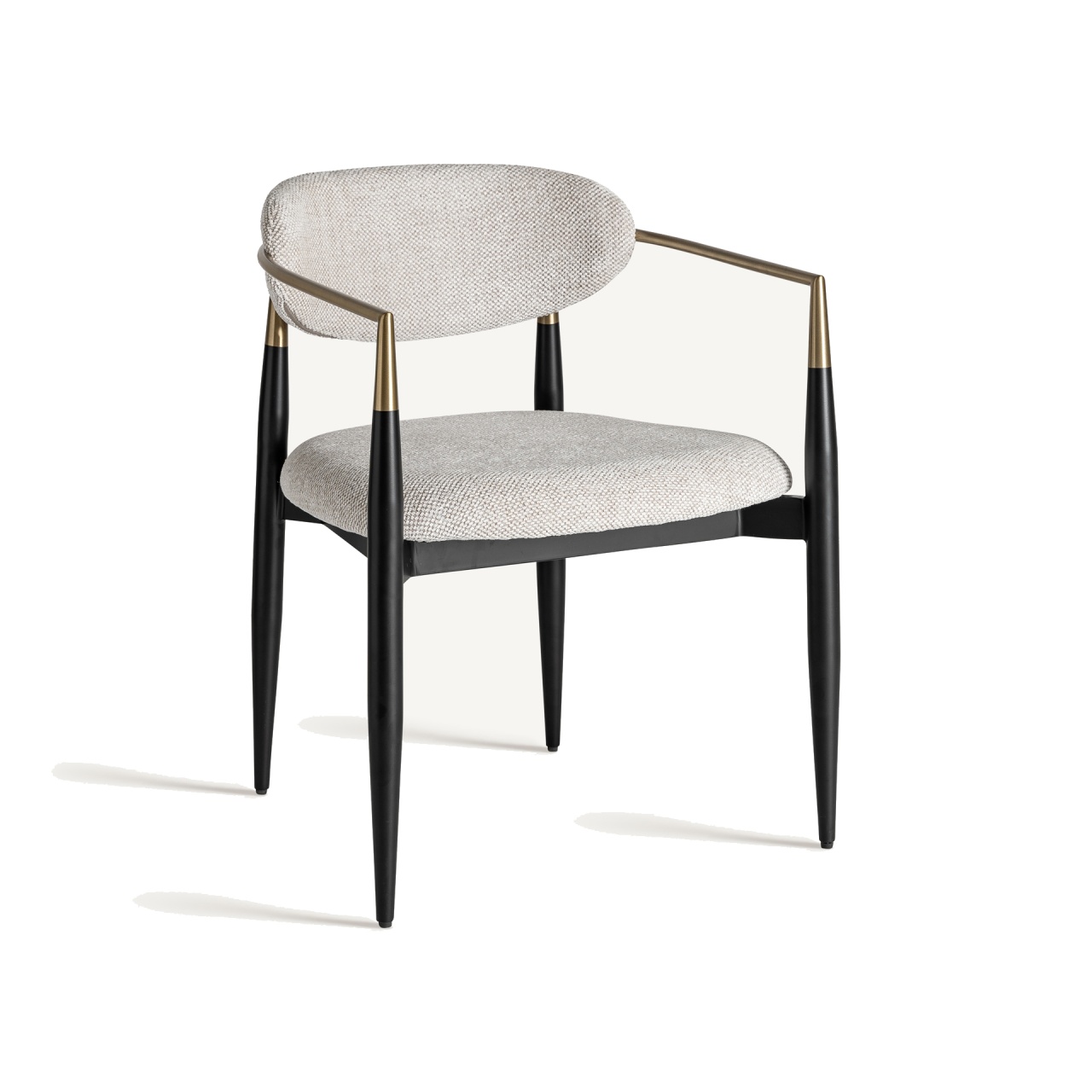 Kitchen & Dining Room Chairs Scaun dining alb/negru din textil Crossac Vical Home