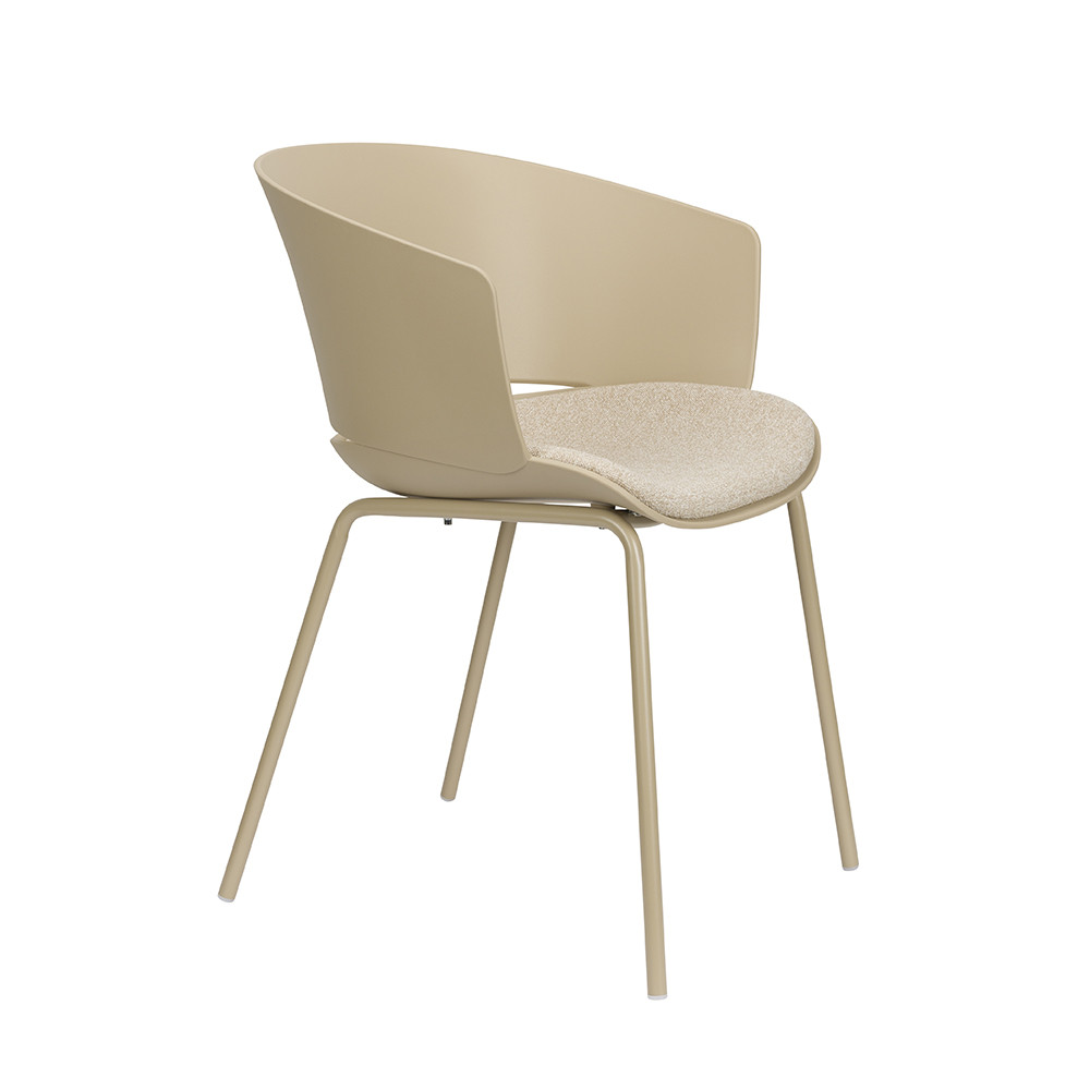 Quiet Object Scaun dining bej din textil Jessica Quiet Object