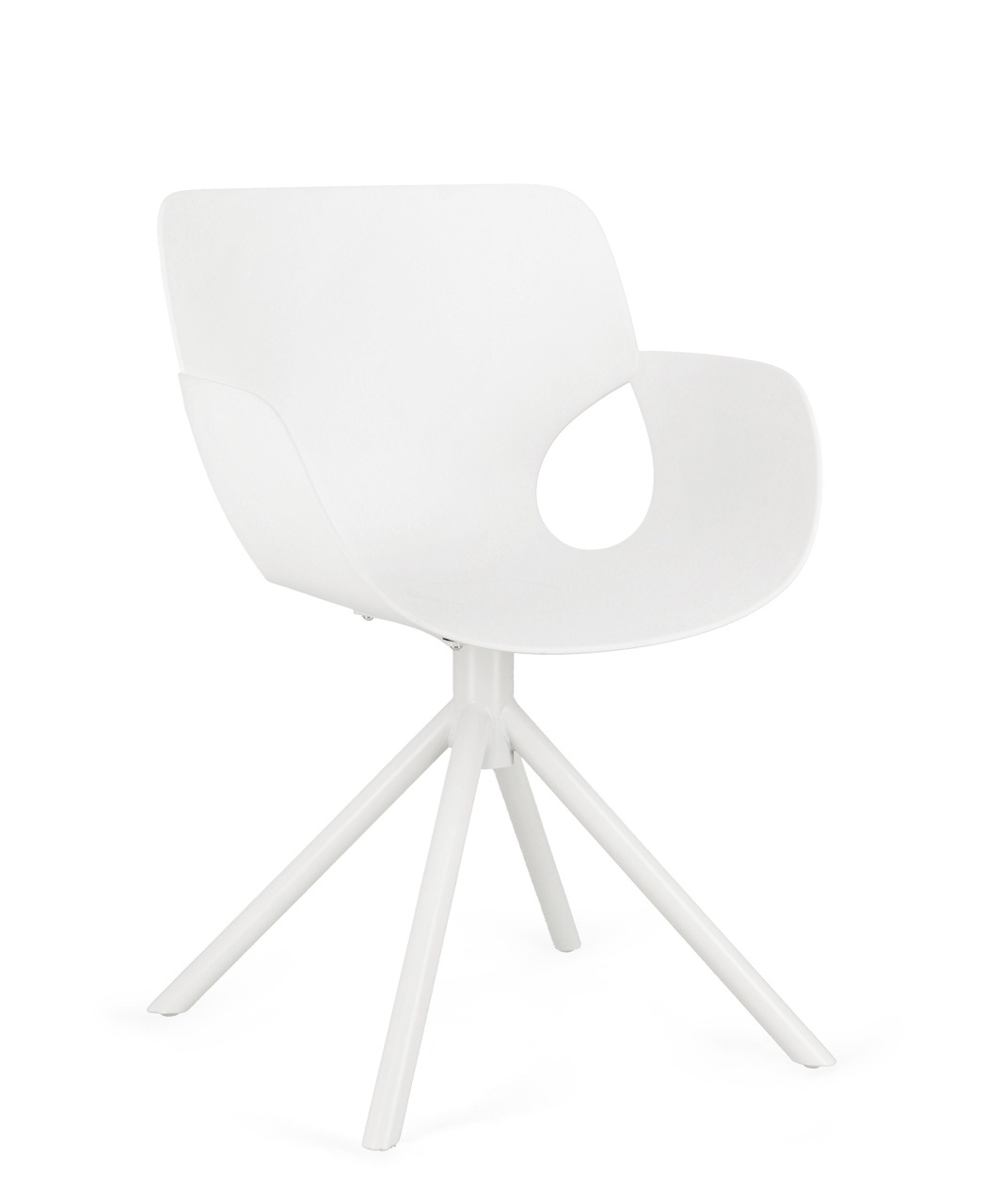 Outdoor Furniture Scaun dining exterior alb din plastic Lennon Bizzotto