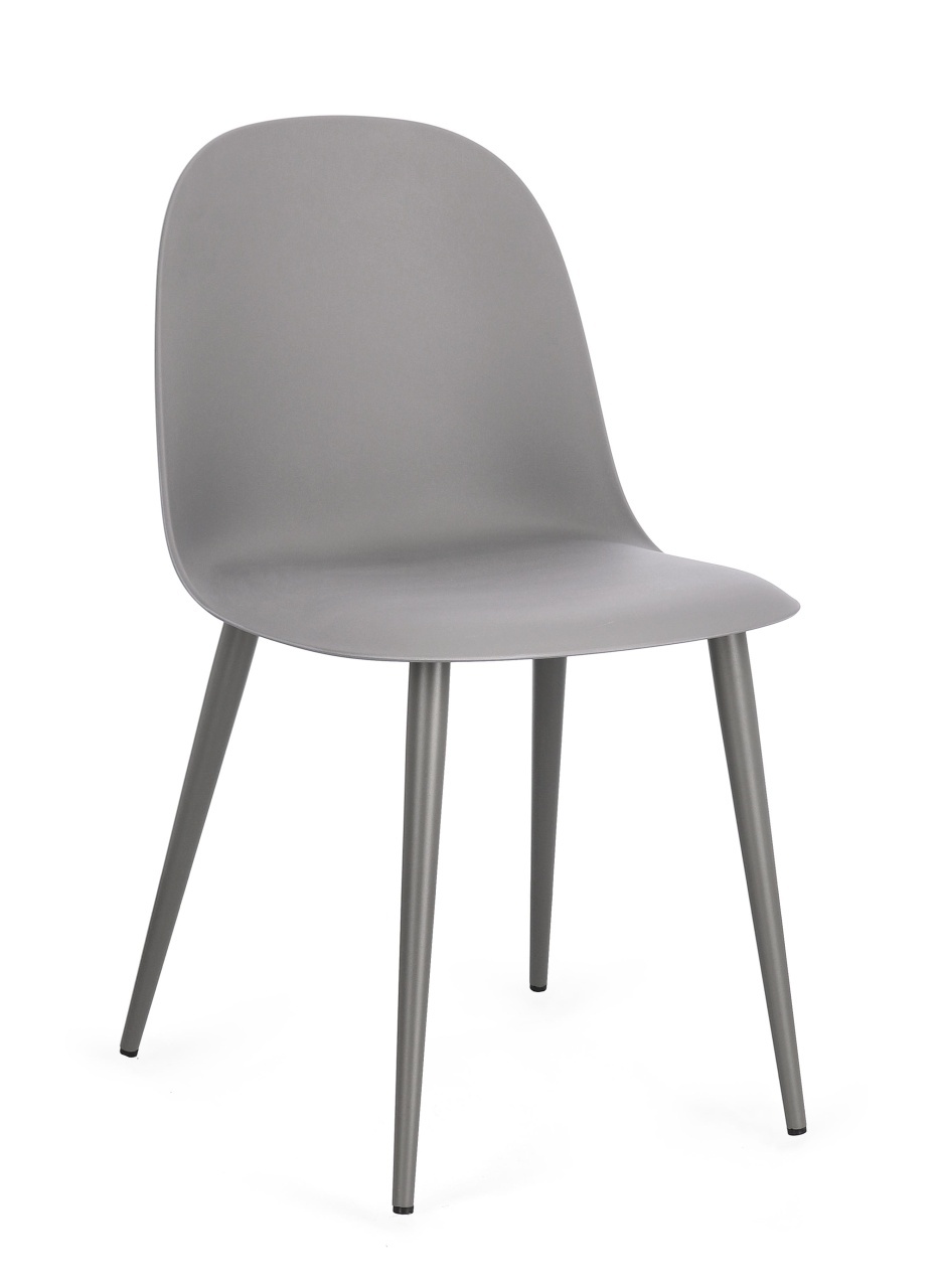 Chairs Scaun dining exterior gri din plastic Ella Bizzotto