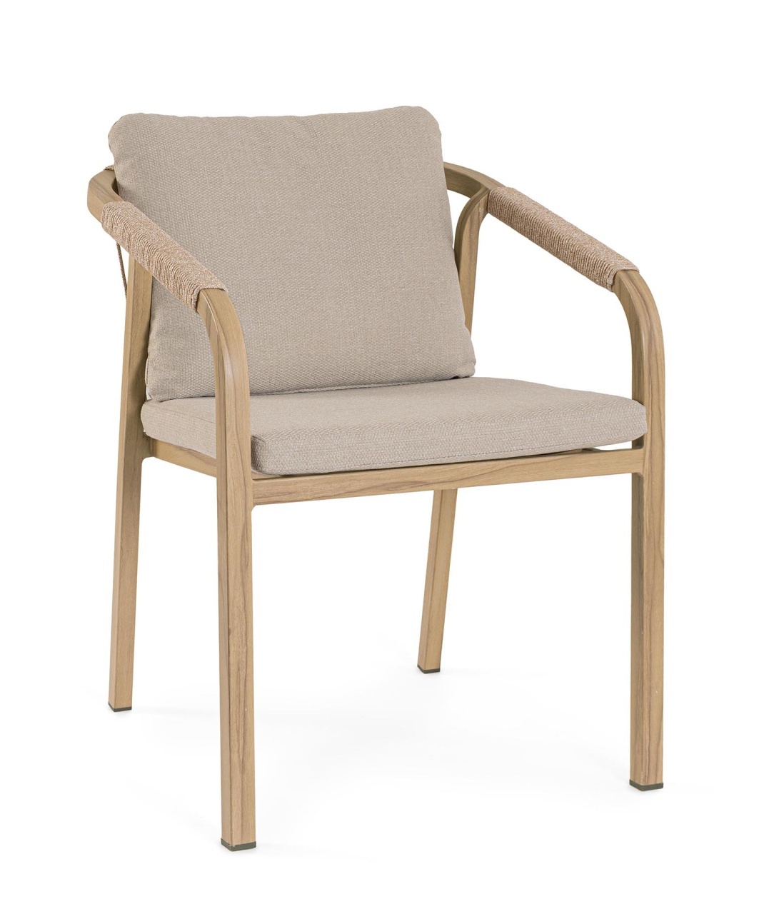 Outdoor Furniture Scaun dining exterior maro/gri din metal Kalimera Bizzotto