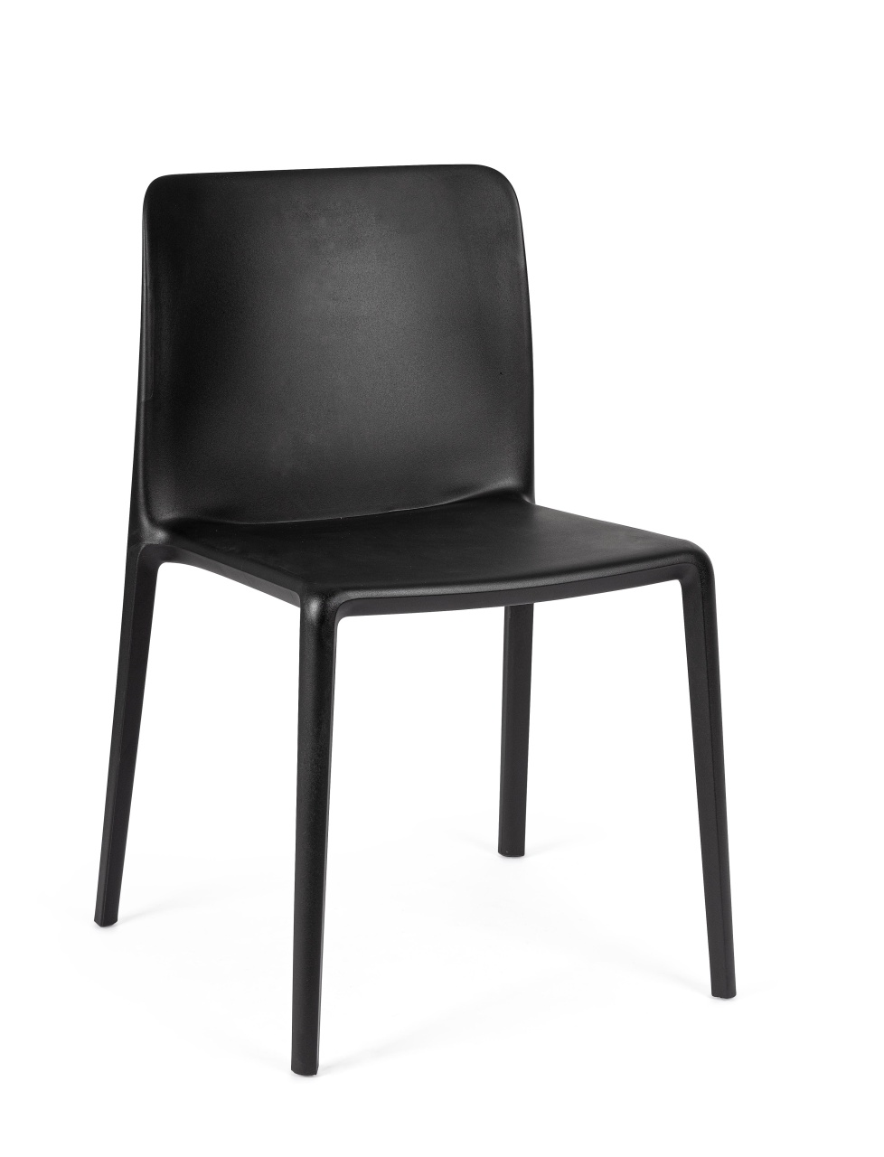 Outdoor Furniture Scaun dining exterior negru din plastic Chloris Bizzotto