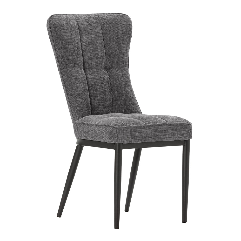 Quiet Object Scaun dining gri din textil Damon Quiet Object