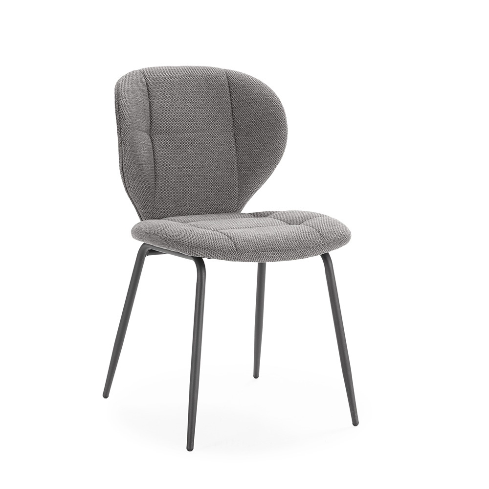Quiet Object Scaun dining gri din textil Maori Quiet Object