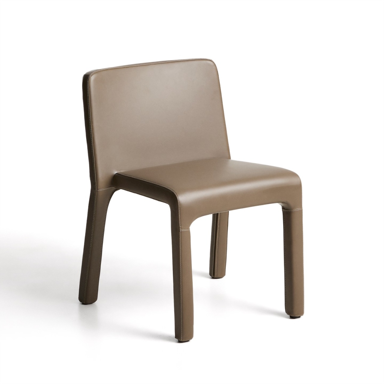 Chairs Scaun dining maro din piele ecologica Loria Kave Home