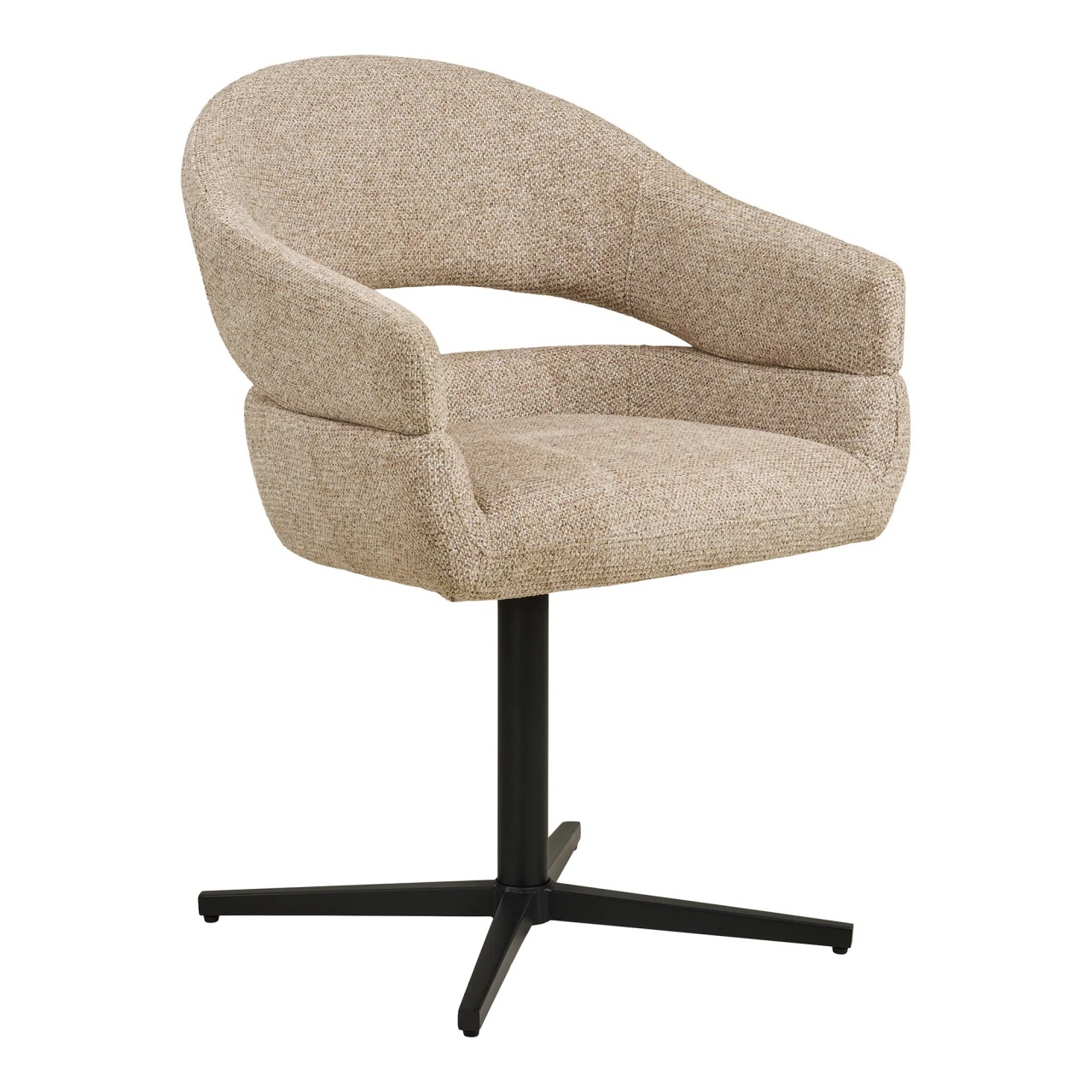 Chairs Scaun dining rotativ bej din textil Dover House Nordic