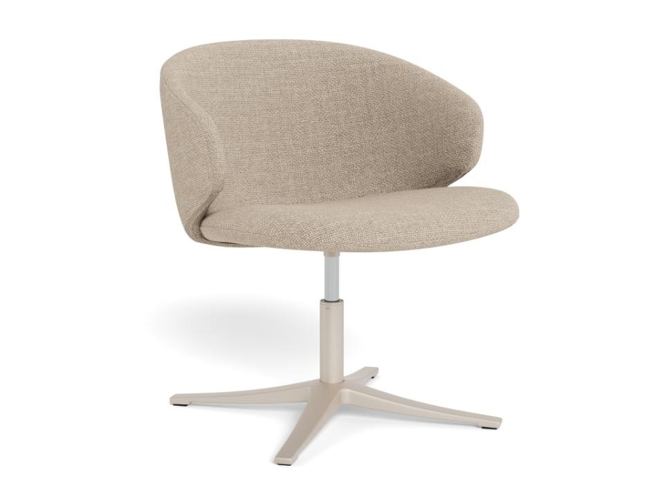 Chairs Scaun dining rotativ bej din textil Ella Basel Actona Company