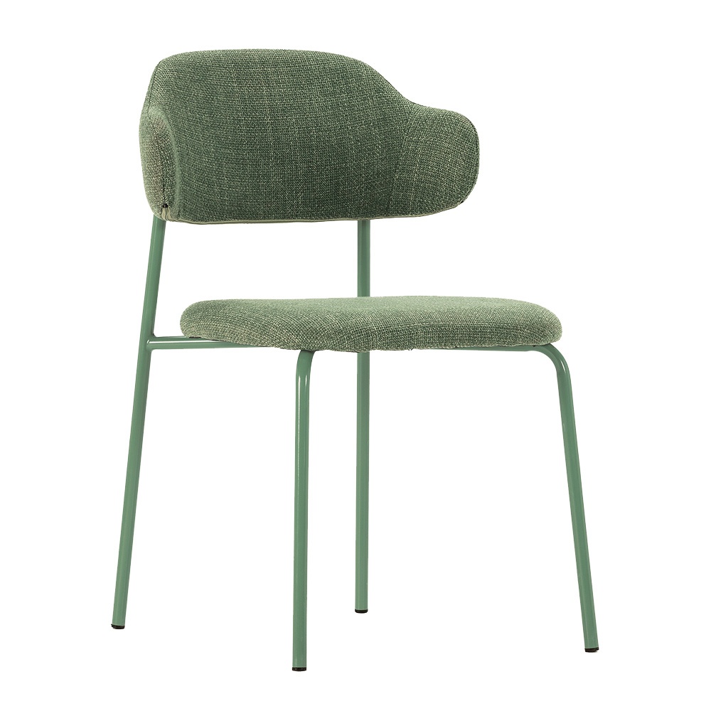 Quiet Object Scaun dining verde din textil Adriel Quiet Object