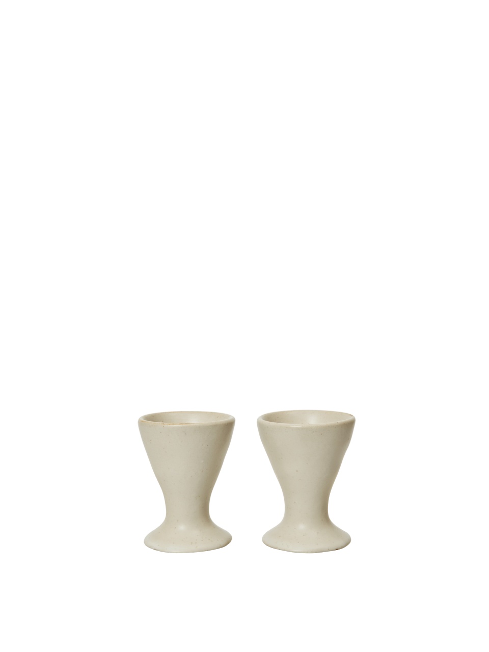 Set 2 suporturi pentru ou alb antic din ceramica Flow Ferm Living
