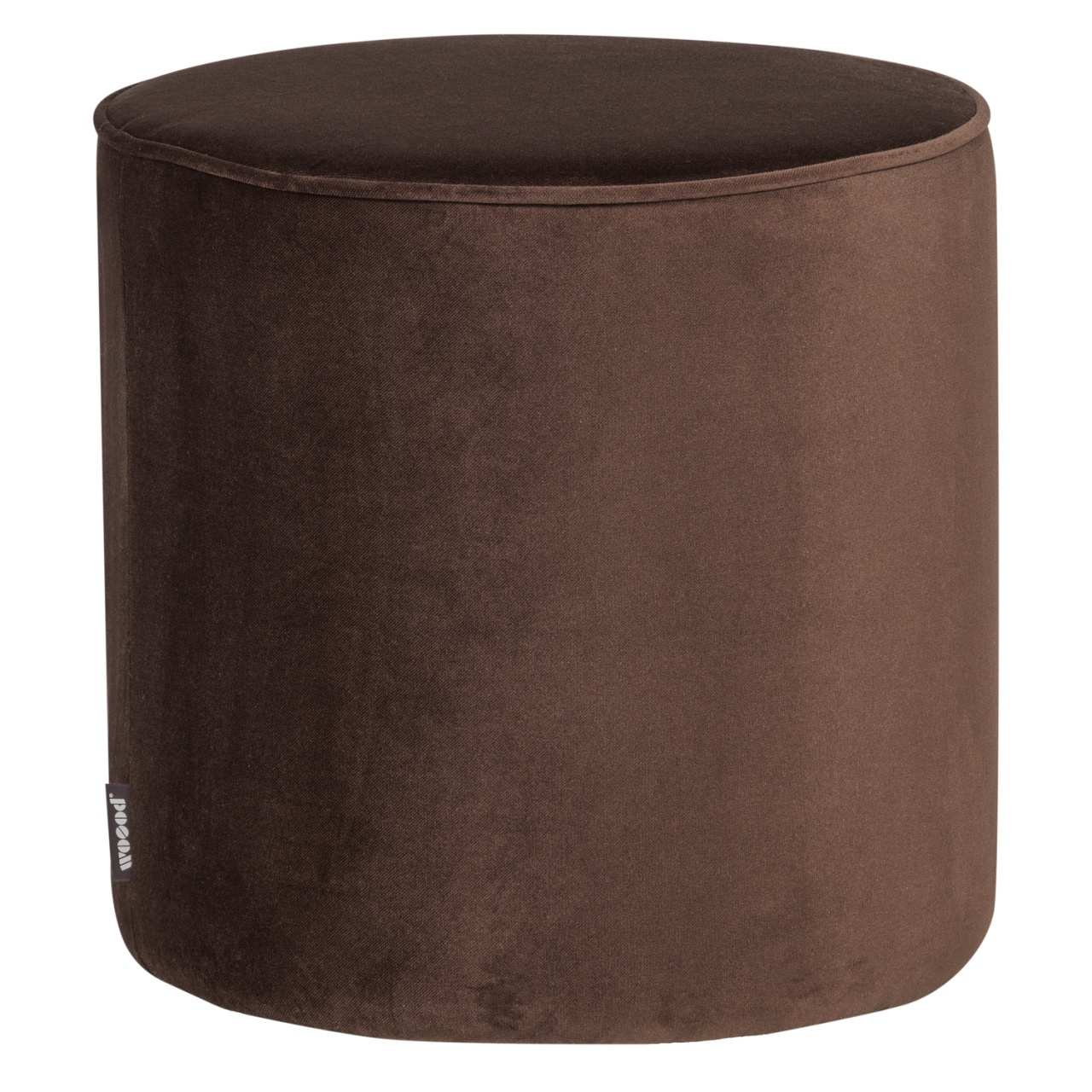 Ottomans Taburet rotund maro inchis din catifea 46 cm Sara Woood