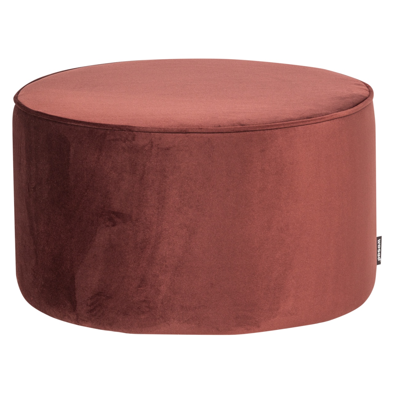 Ottomans Taburet rotund rosu burgund din catifea 60 cm Sara Woood