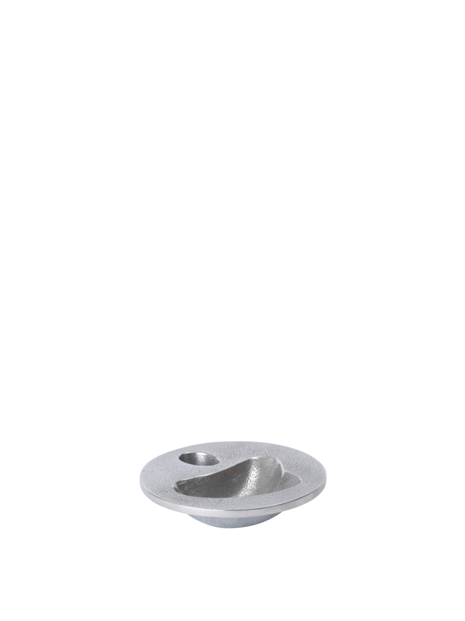 Tava decorativa argintie din metal 10 cm Niche Ferm Living