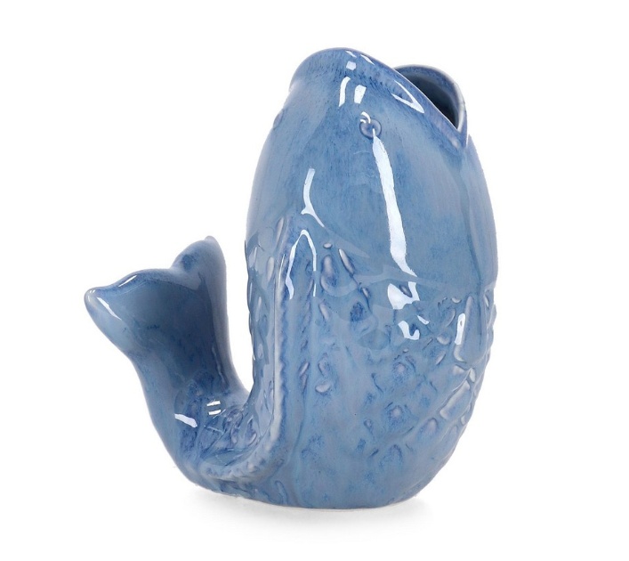 Vases Vaza albastra din ceramica 17 cm Rhiver Bizzotto