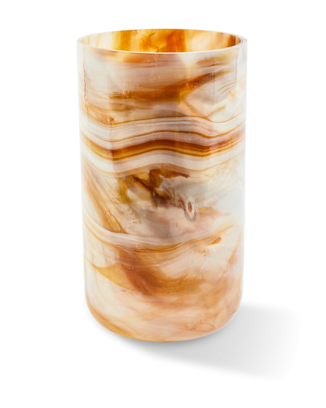 Vases Vaza bej din sticla 41 cm Marbled Pols Potten