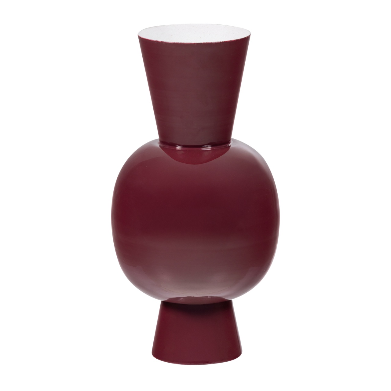 Vases Vaza decorativa mov din metal 38 cm Auri Woood