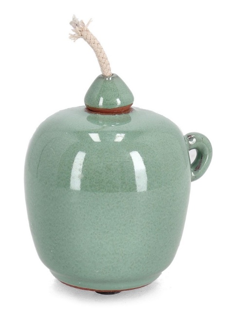 Vases Vaza decorativa verde din ceramica 12 cm Esma Bizzotto