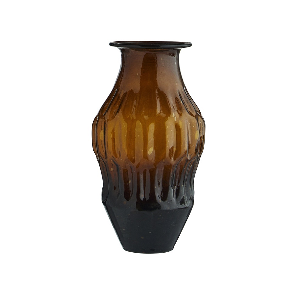 Vases Vaza maro chihlimbar din sticla 16 cm Luna Madam Stoltz