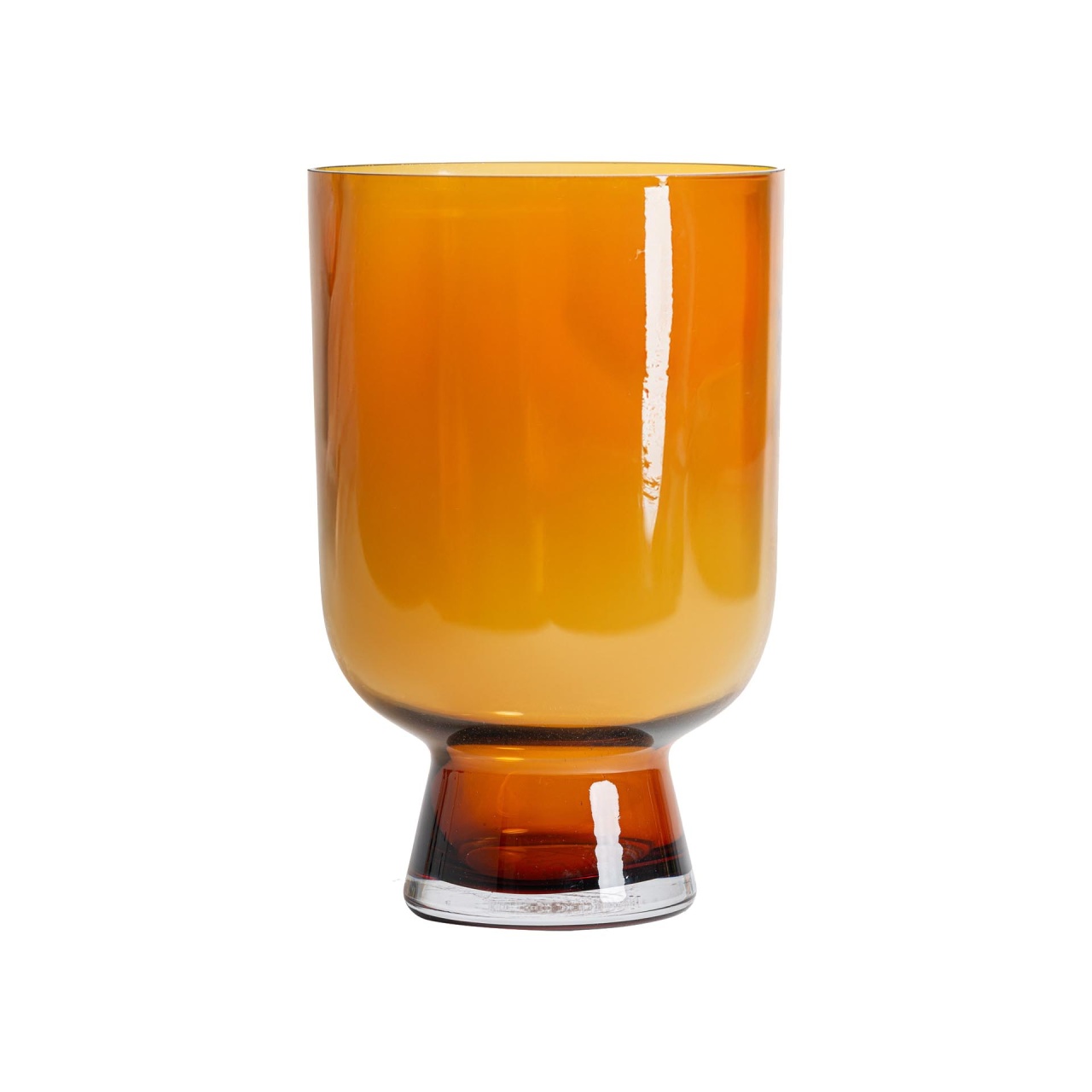 raft Vaza maro chihlimbar din sticla 33 cm Yuka Vical Home