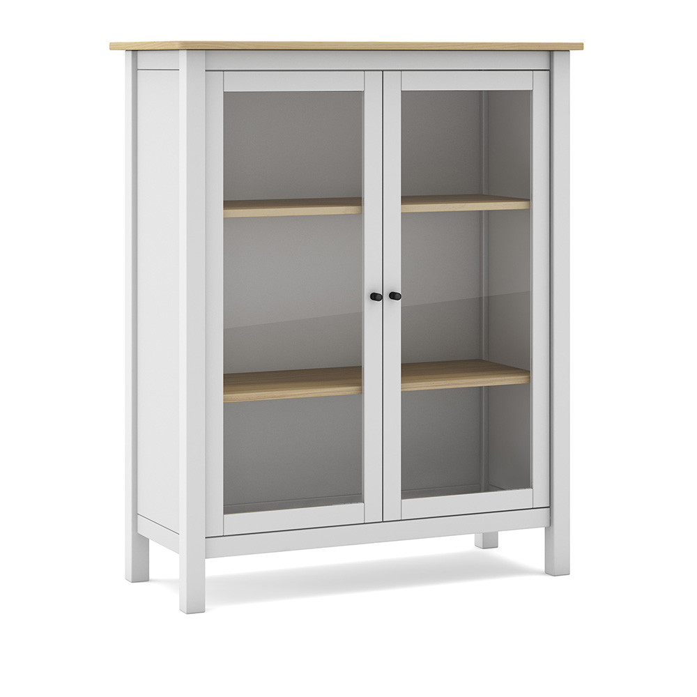Quiet Object Vitrina alba din lemn 110 cm Misti Quiet Object