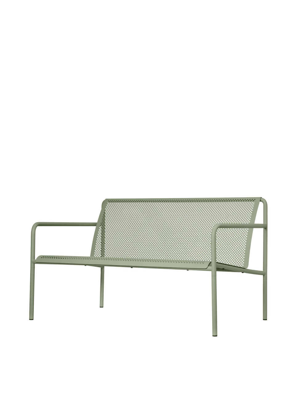 Outdoor Sofas Banca exterior verde ceai din metal 131 cm Dapple Ferm Living
