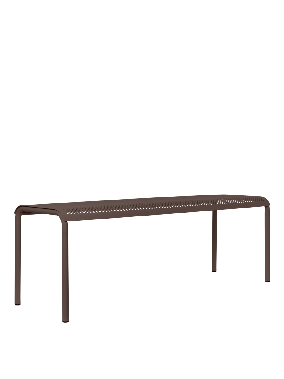 Outdoor Furniture Bancheta exterior maro ciocolata din metal 130 cm Dapple Ferm Living