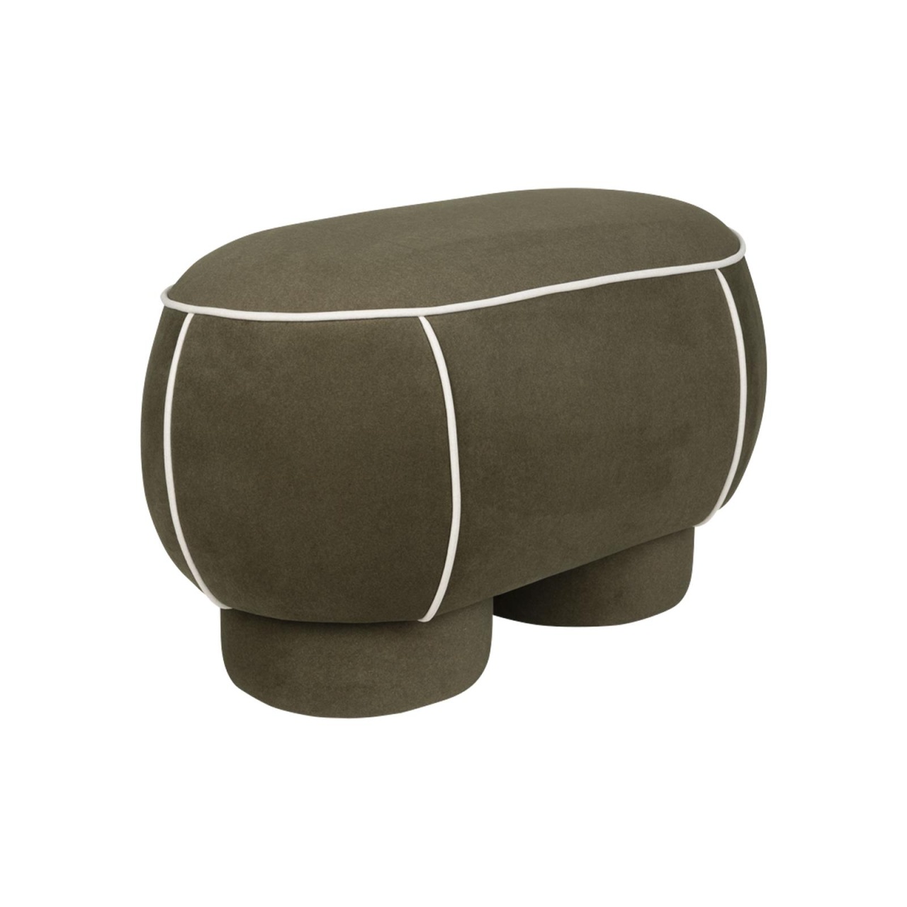 Ottomans Bancheta verde din textil 78 cm Marina The Home Collection