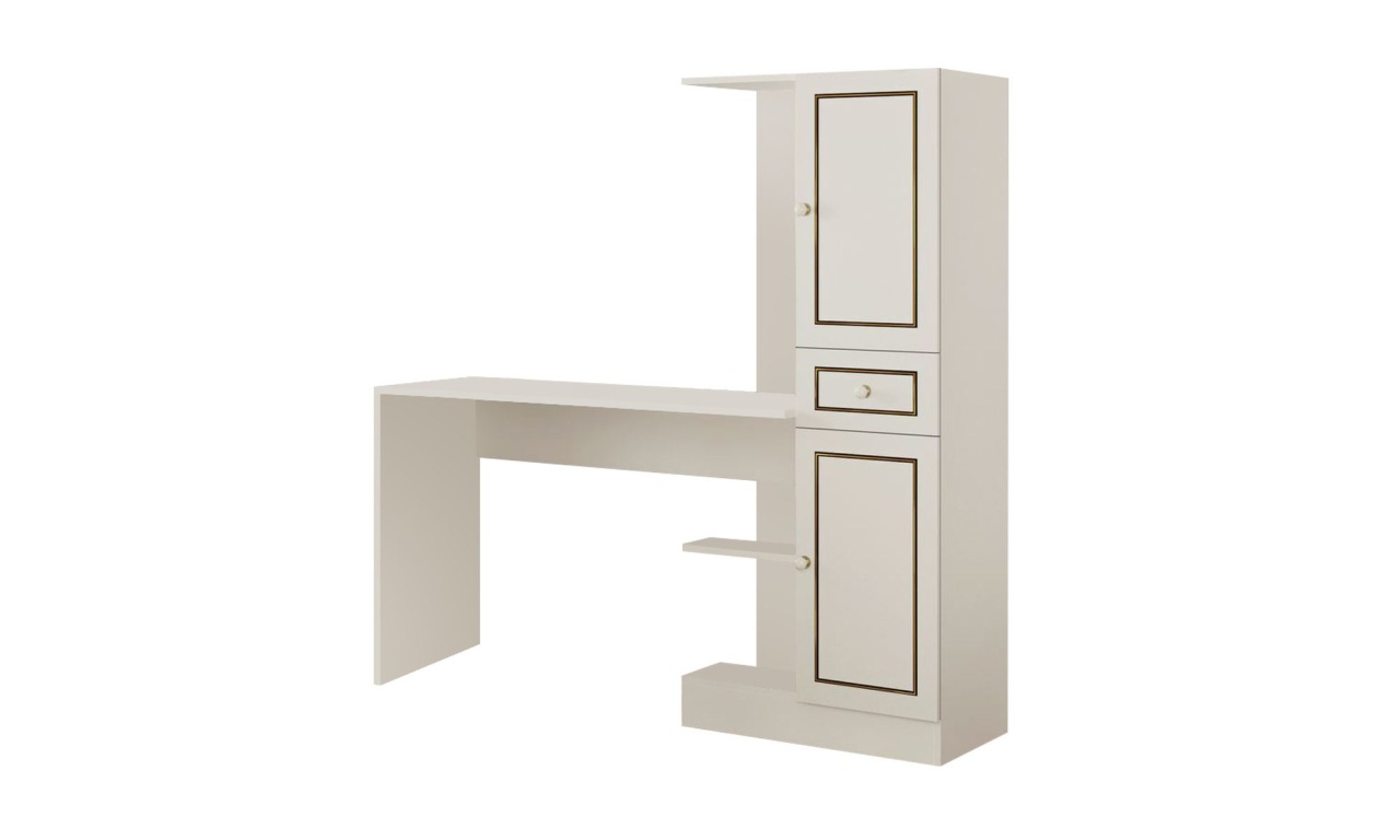 Office Furniture Birou cu biblioteca alb Tonia The Home Collection