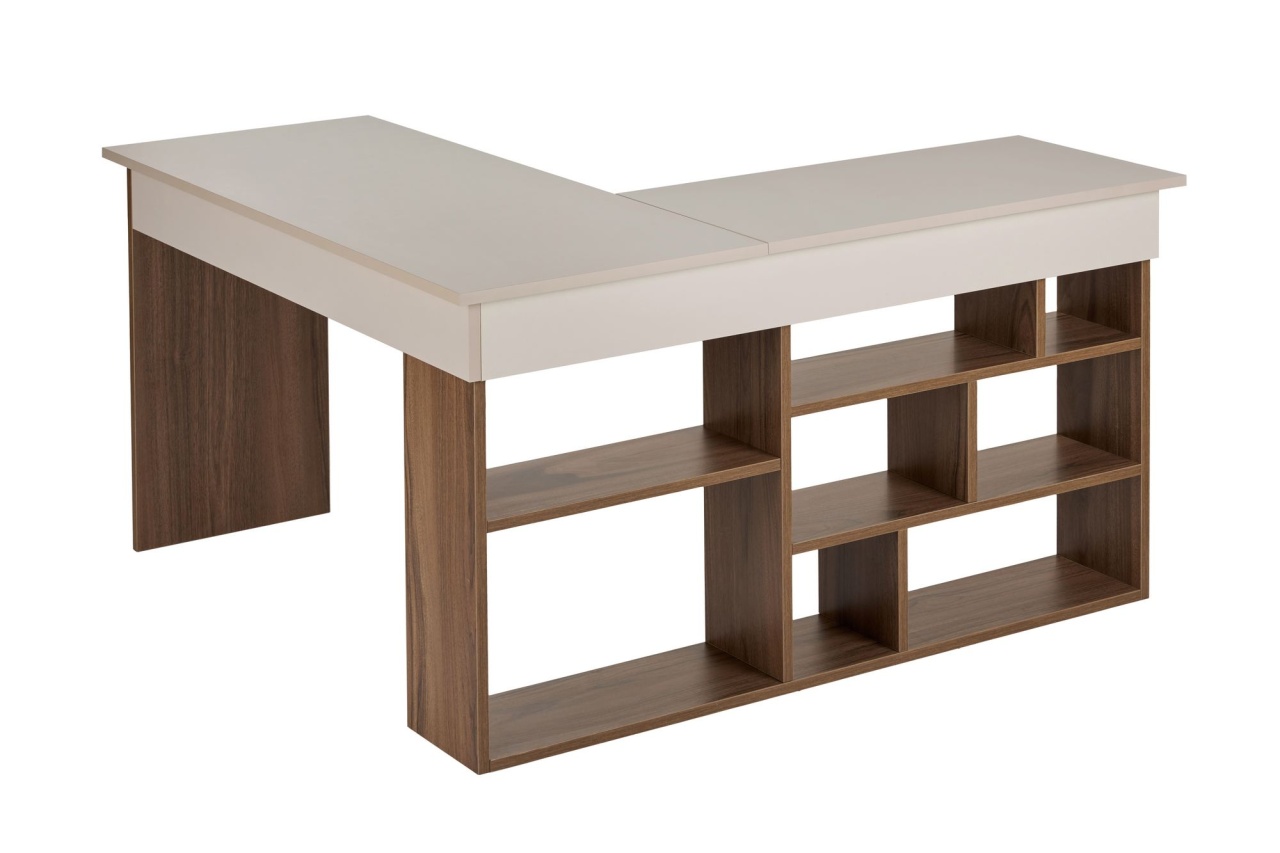 Office Furniture Birou maro/crem 120x130 cm Vesper Nordure
