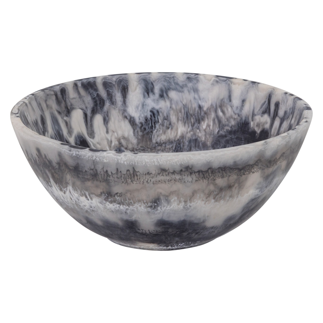 Dinnerware Bol decorativ gri din plastic 30 cm Evo Woood