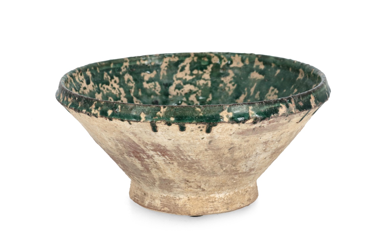 Decorative Bowls Bol decorativ verde/maro din ceramica 26 cm Rune Bizzotto