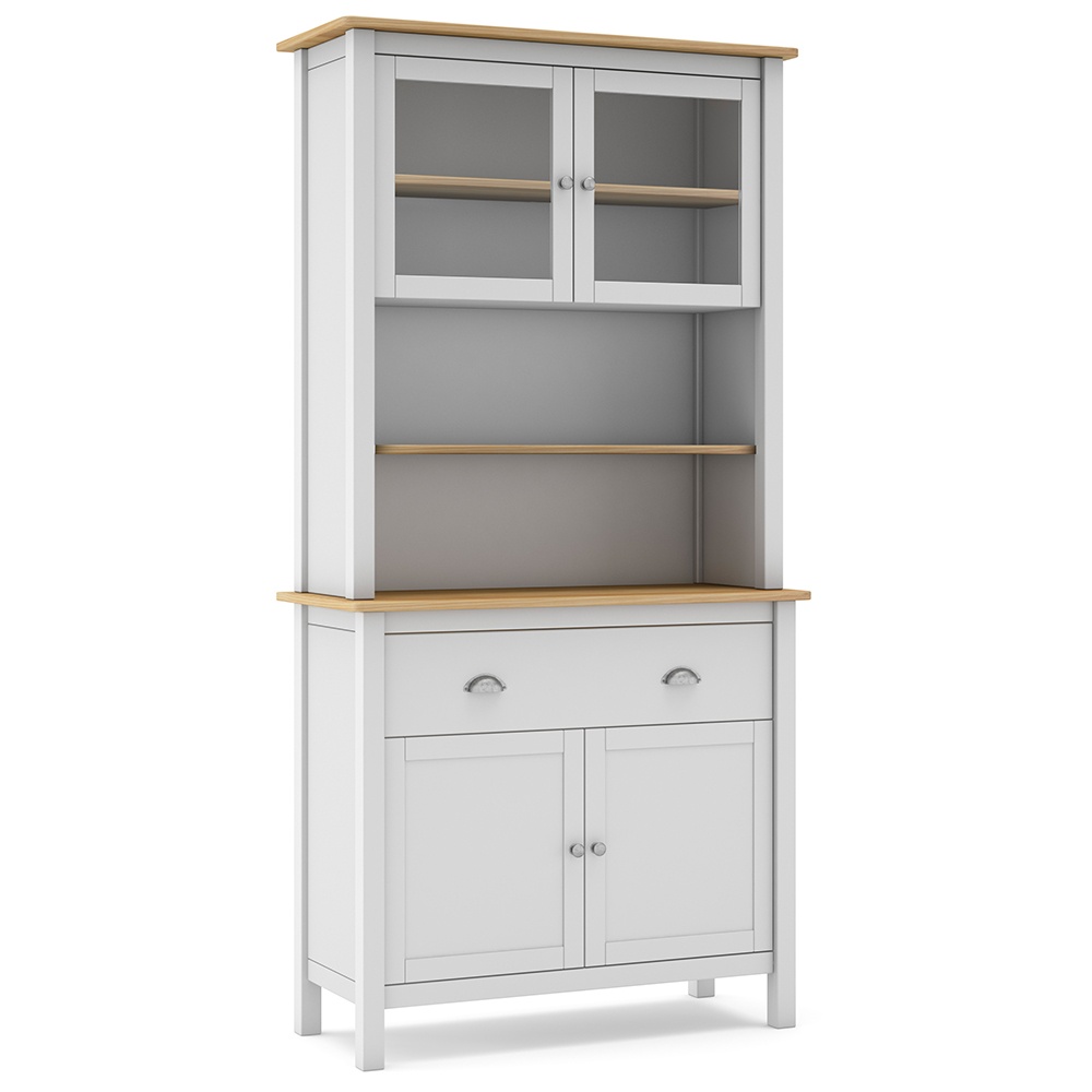 Bufet maro/alb din lemn 181 cm Misti Quiet Object