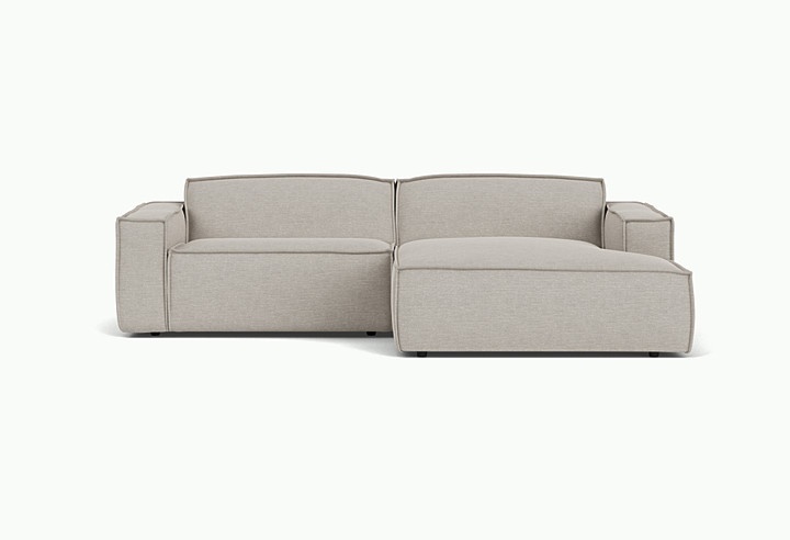 canapea dubla Canapea cu colt gri din textil 252 cm Edge Right Sydney -22 FEST