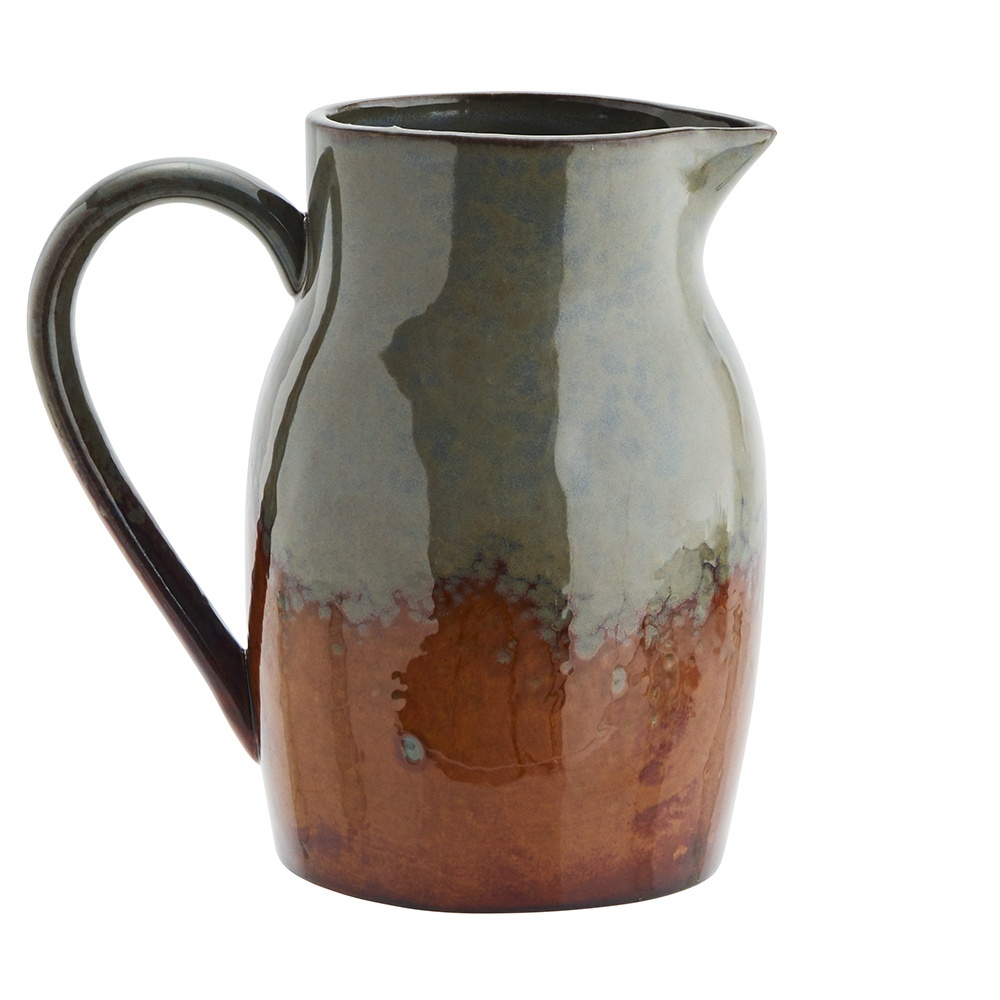 Serveware Carafa maro/albastru petrol din ceramica 19x19 cm Evelin Madam Stoltz