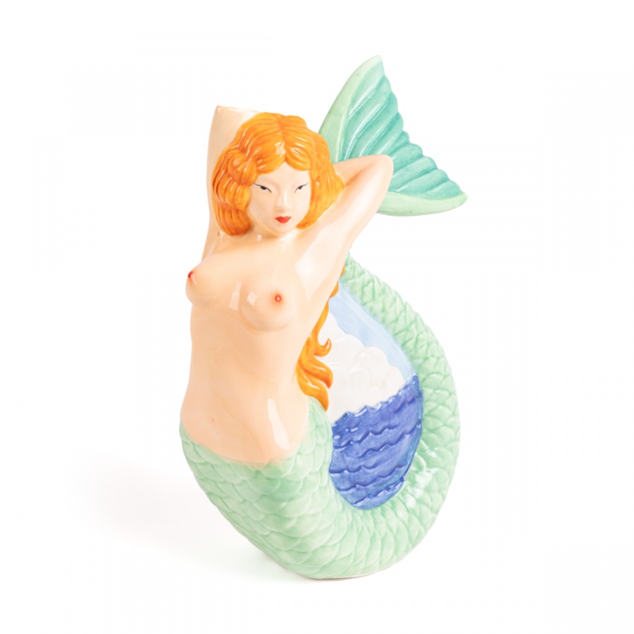 Serveware Carafa multicolora din ceramica 21x31 cm Mermaid Seletti
