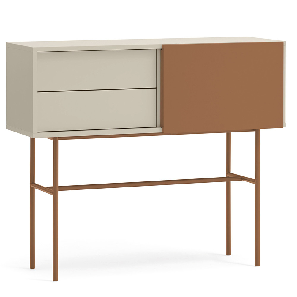 consola Consola maro/bej din metal 110 cm Nube Teulat