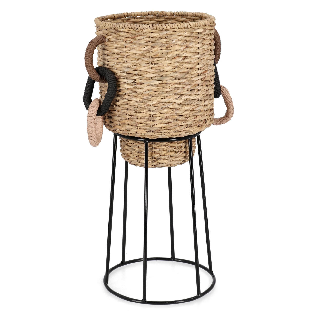Pots & Planters Cos maro/negru din fibre naturale Tanisha High Bizzotto