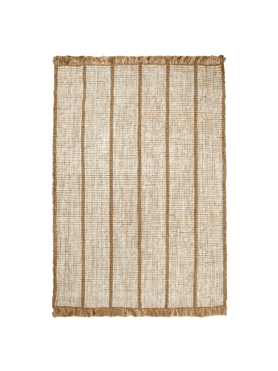 covor living 300/400 Covor maro/alb antic din fibre naturale 170x240 cm Athens Ferm Living