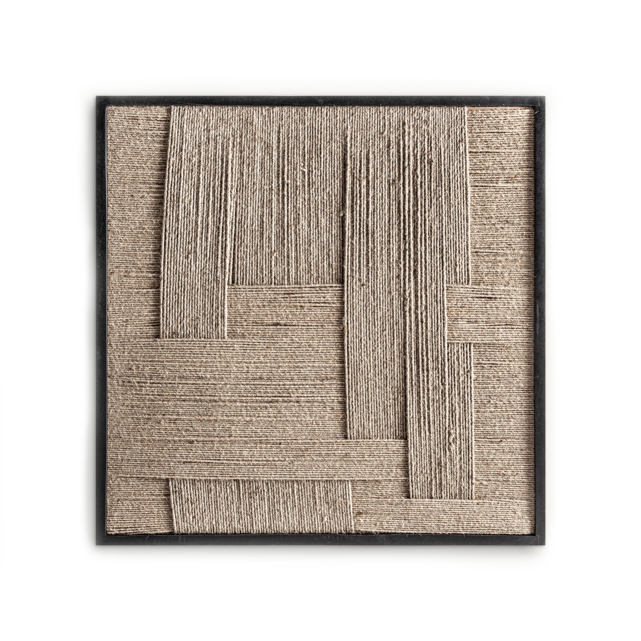 hol Decoratiune de perete maro din fibre naturale 90x90 cm Tehuti Vical Home