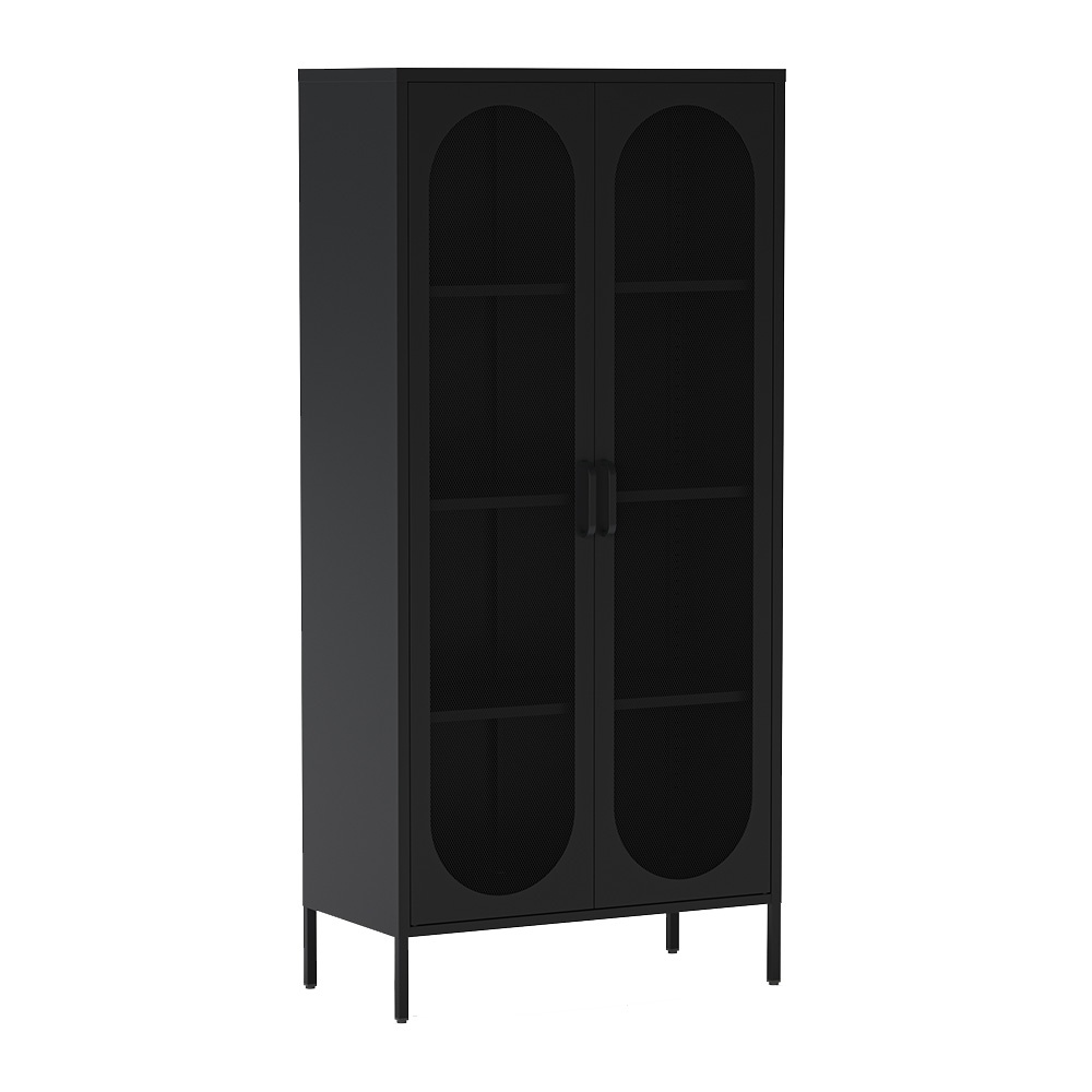 Quiet Object Dulap negru din metal 170 cm Diora Quiet Object