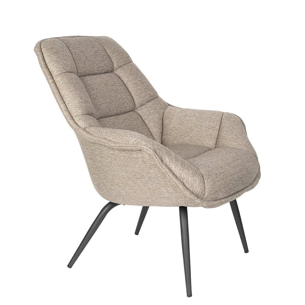 Quiet Object Fotoliu maro din textil Thomas Quiet Object