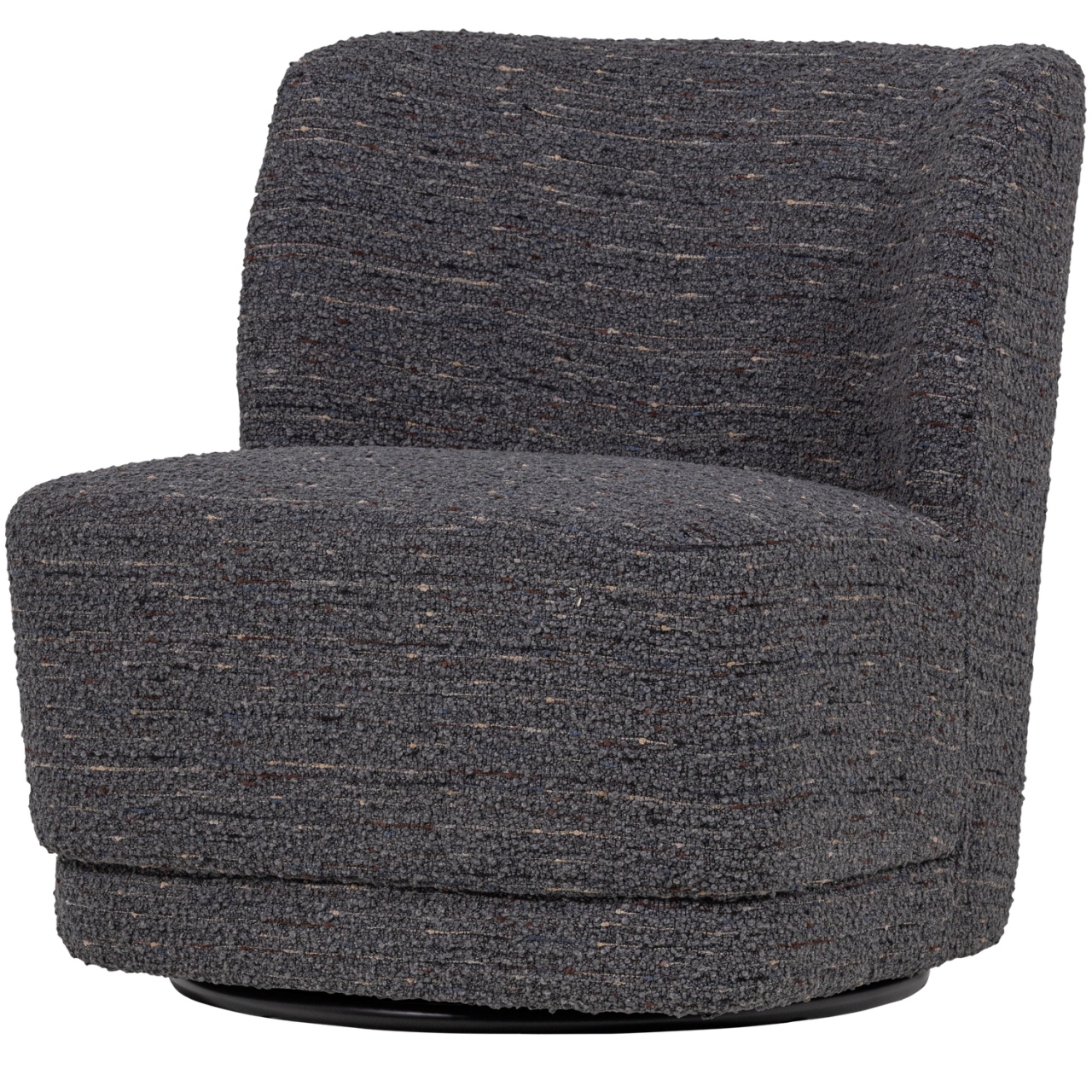 Chairs Fotoliu rotativ gri din textil Atty Woood